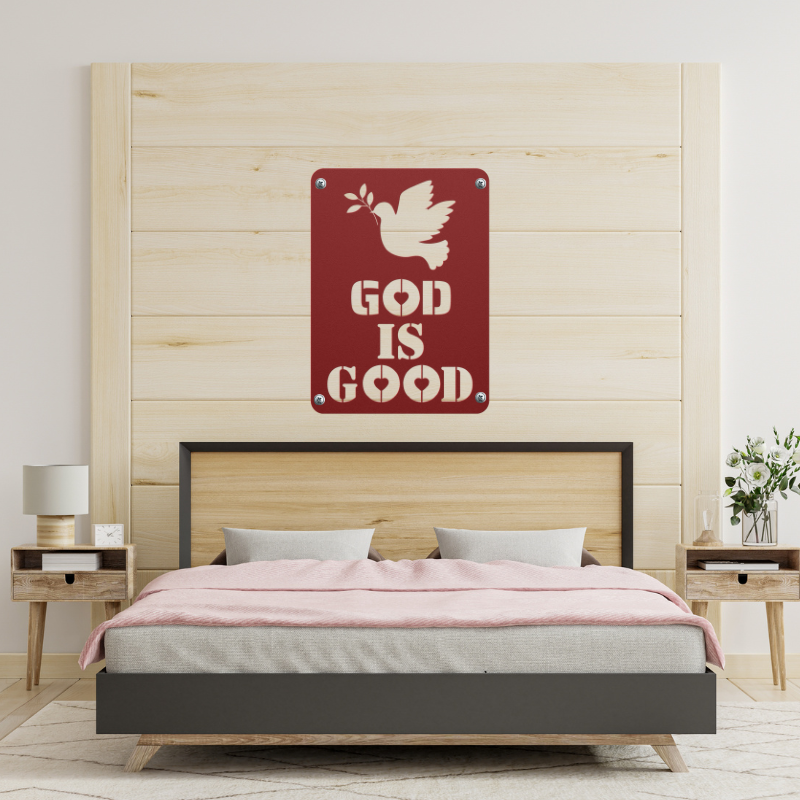 God Is Good Metal Wall Art Decor - SacredSteelForge