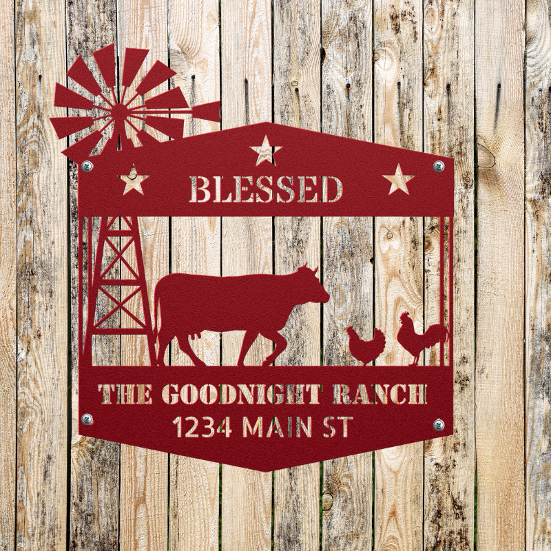 Personalized Blessed Ranch - SacredSteelForge