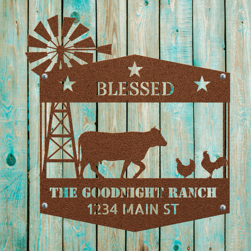 Personalized Blessed Ranch - SacredSteelForge