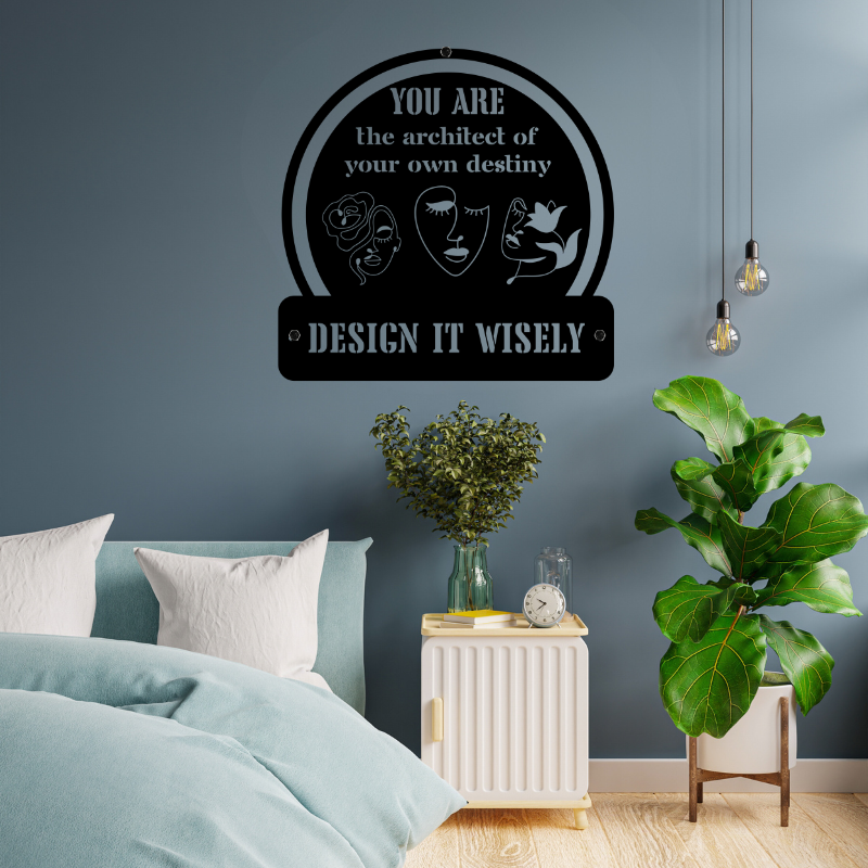 Design It Wisely Ladies Metal Wall Art Decor - SacredSteelForge