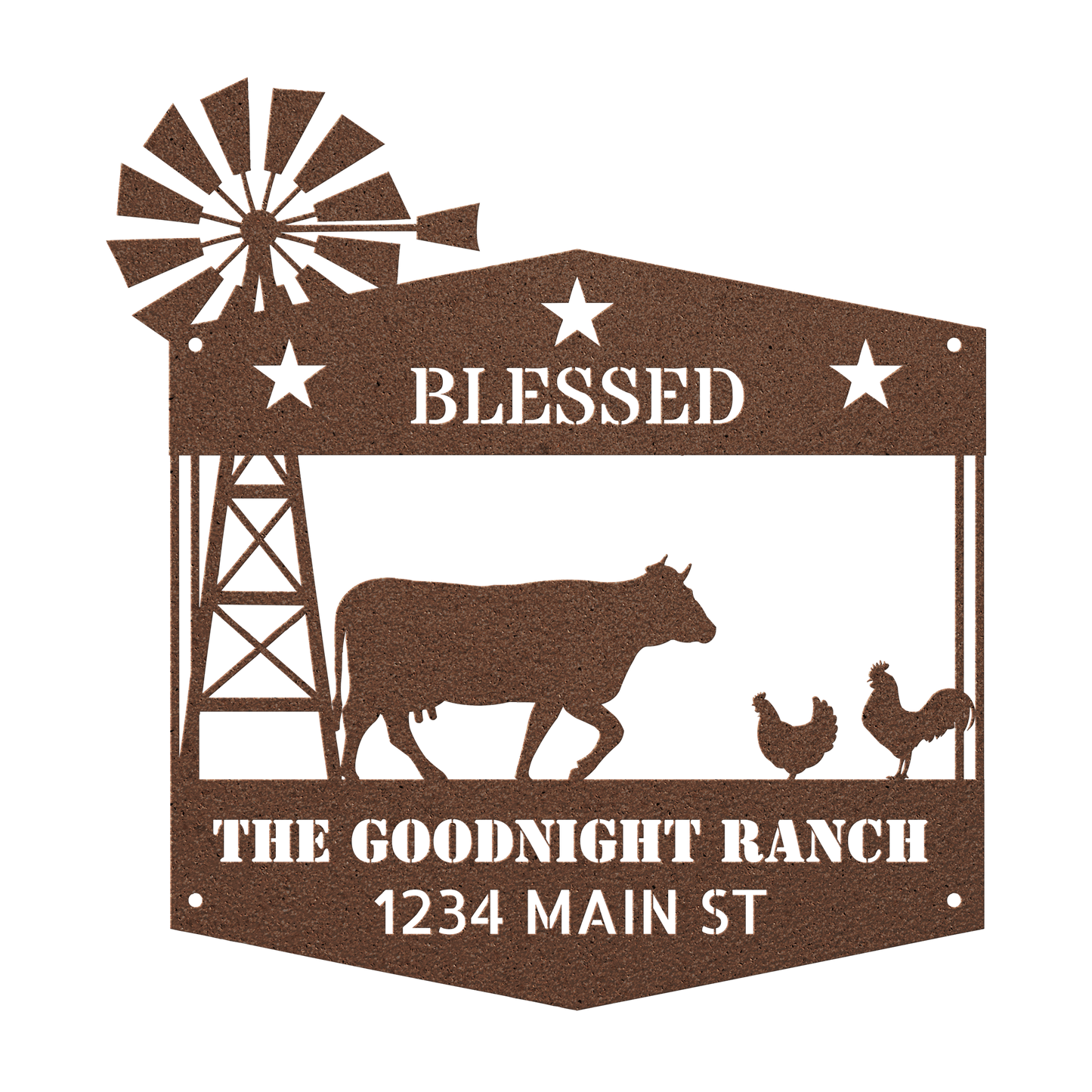 Personalized Blessed Ranch - SacredSteelForge