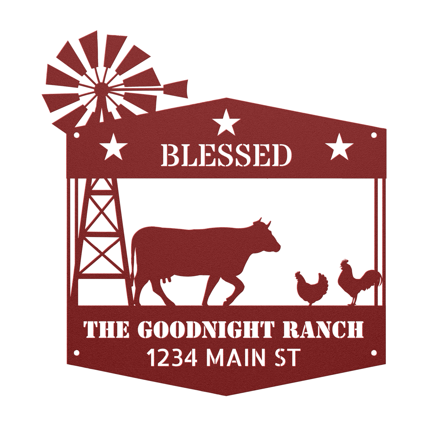 Personalized Blessed Ranch - SacredSteelForge